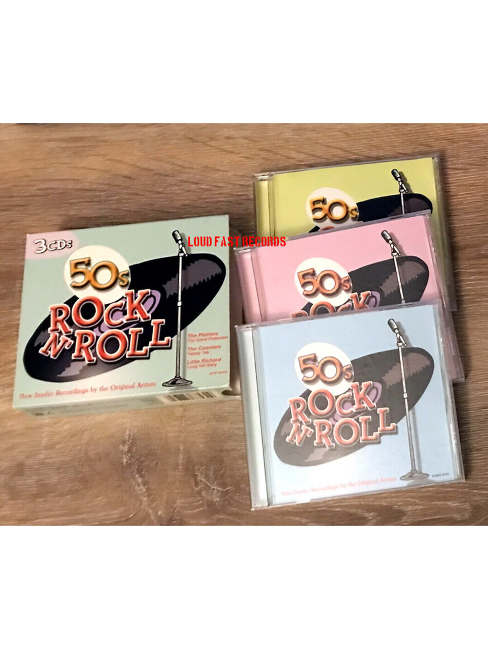 50s ROCK N' ROLL 3 CD SET W/ LITTLE RICHARD THE PLATTERS COASTERS ETC ROCKABILLY